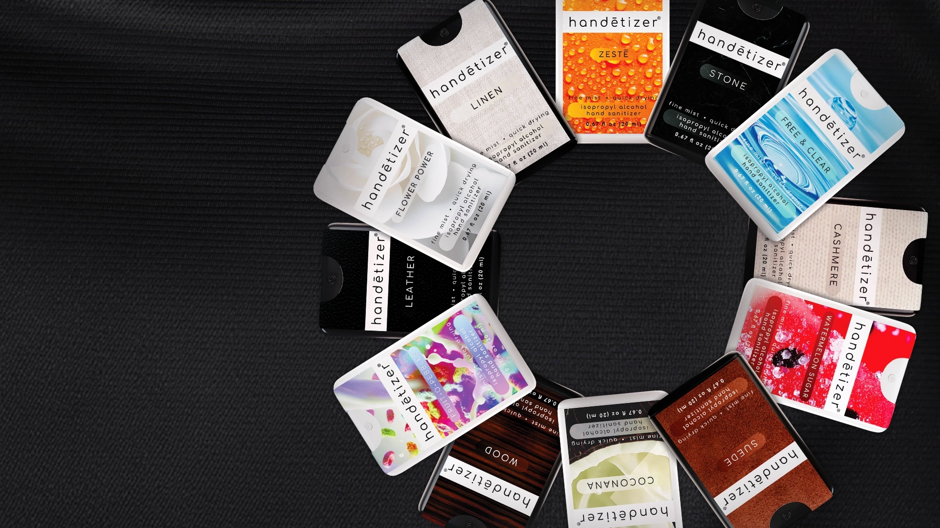 The valentines day banner of handētizer hand sanitizer collection