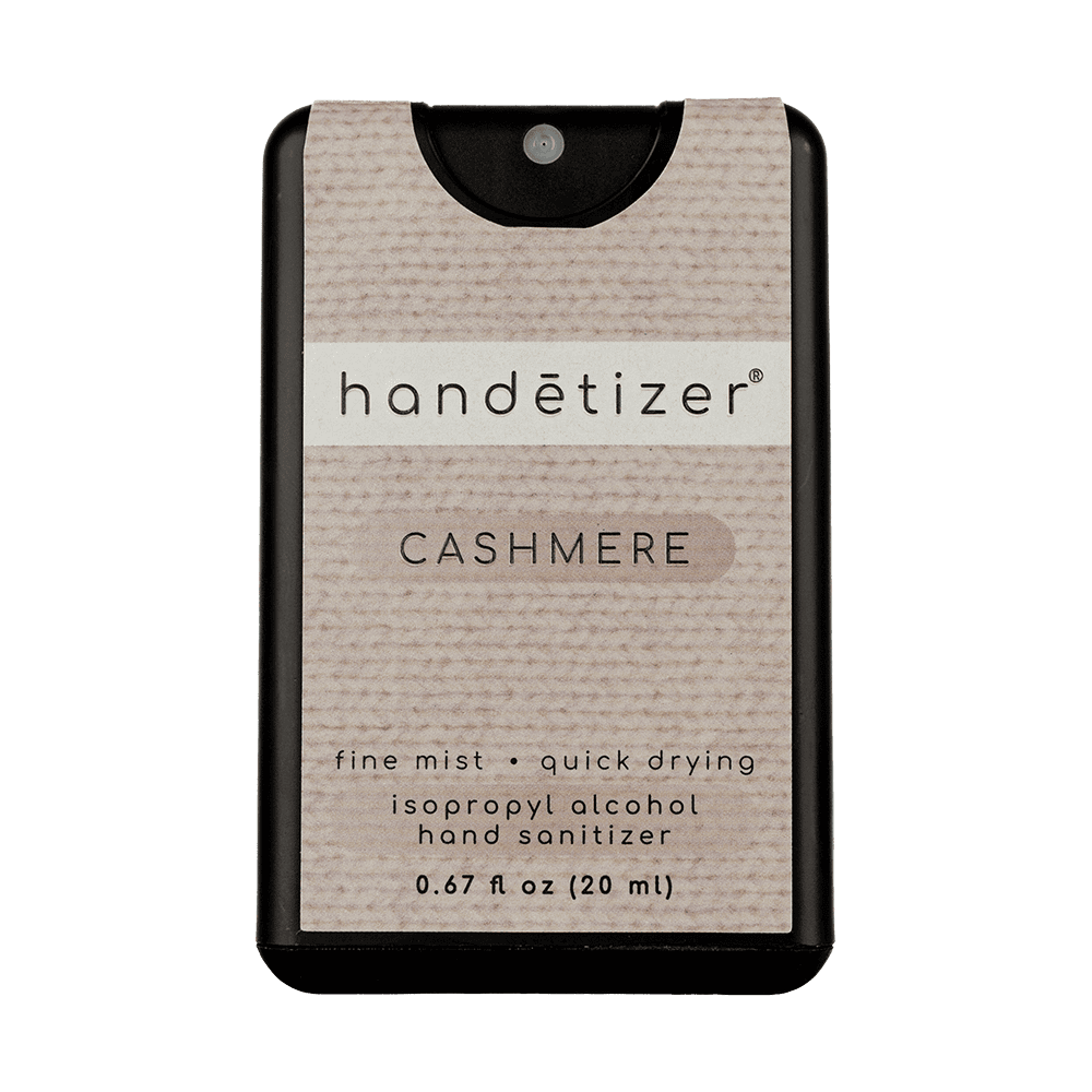 Front facing view of the Cashmere hand sanitizer spray